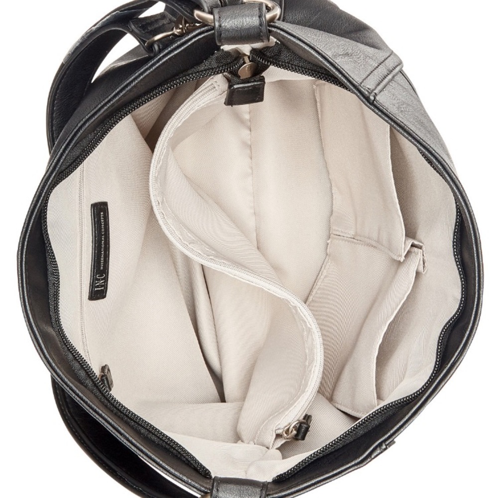 Hobo Bag with Silver Hardware - Picture 3 of 7
